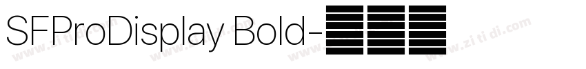 SFProDisplay Bold字体转换